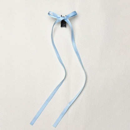36cm Ribbon Long Polyester Cotton Bow Claw Clip