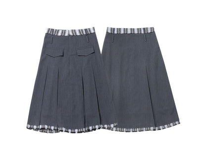 Fashion American Preppy Style Skirt Women