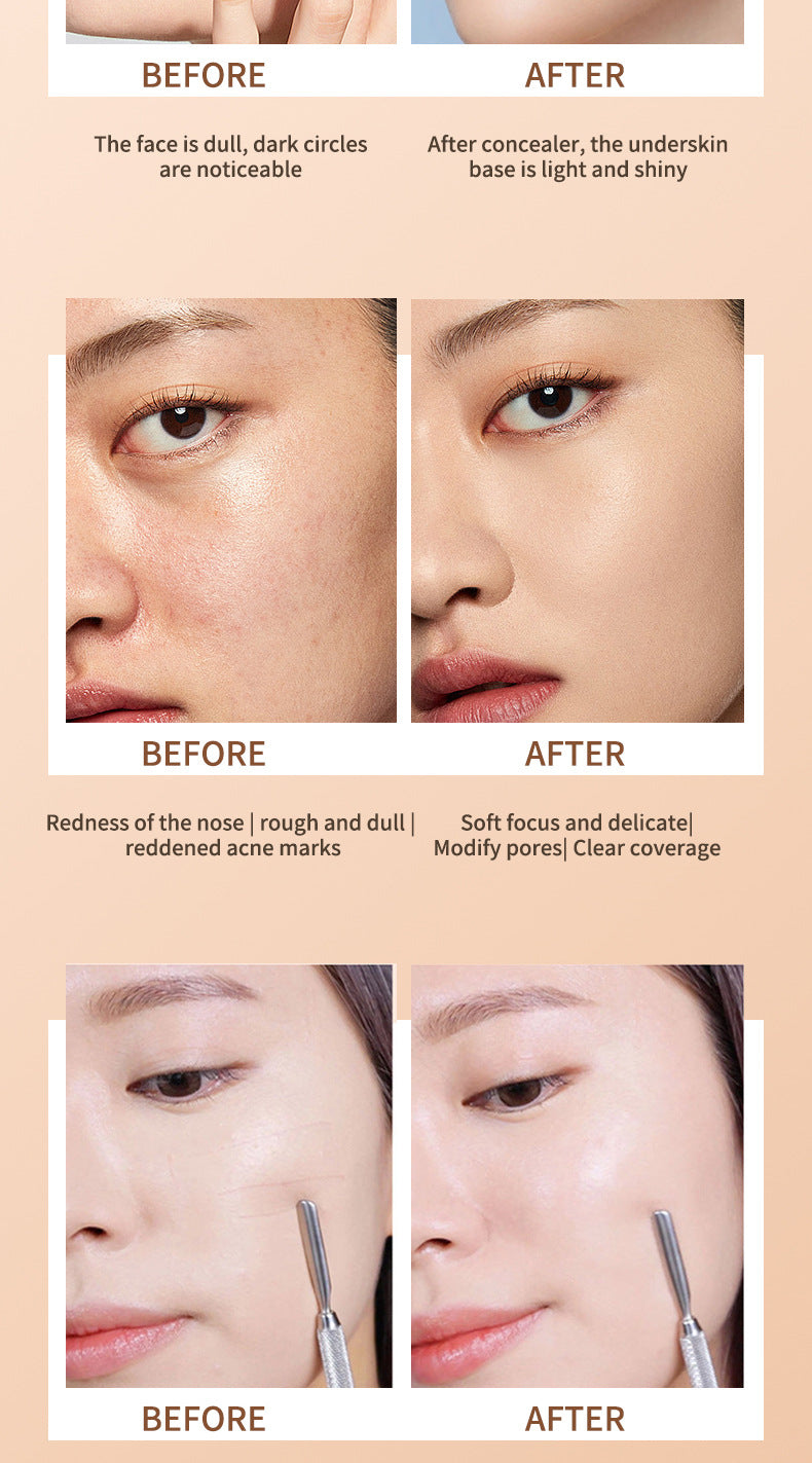 Liquid Concealer Double-headed Contour Stick Three-dimensional Face Brightening