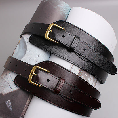 Irregular Women Leather All Match Belt Fashion