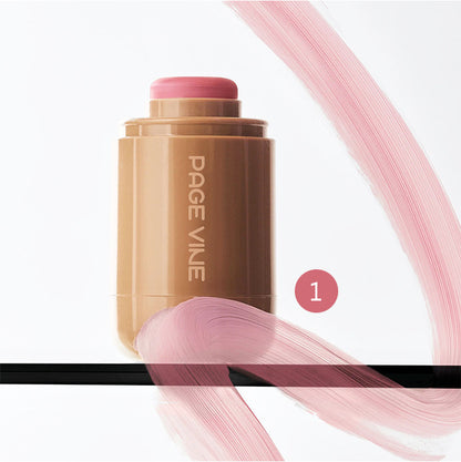 Pocket Blush Stick 6 Color Lip Cheek Water Light Stick
