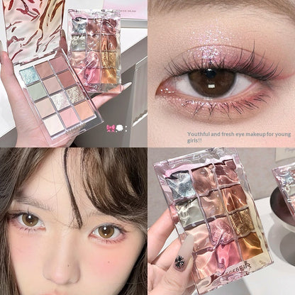 Water Ripple Color Eyeshadow Palette For Korean-Style Makeup