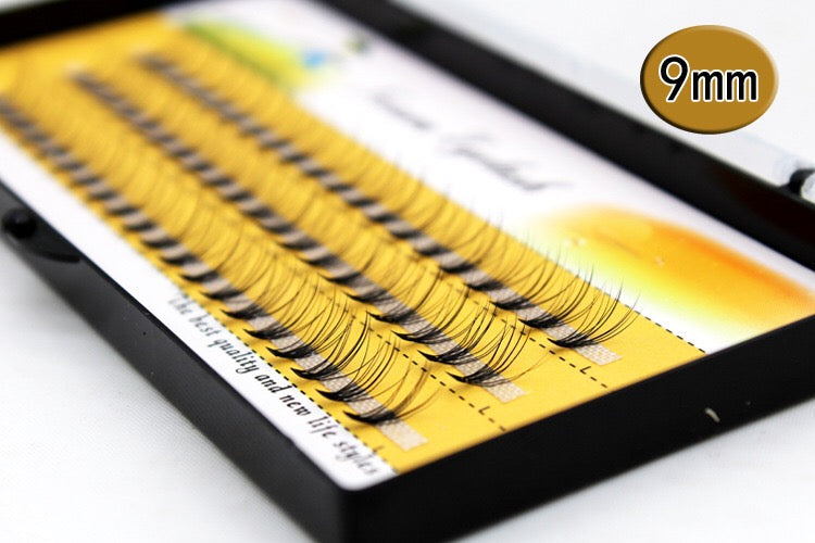 Planting Eyelashes In A Single Cluster Of 10 Natural Mink Hairs