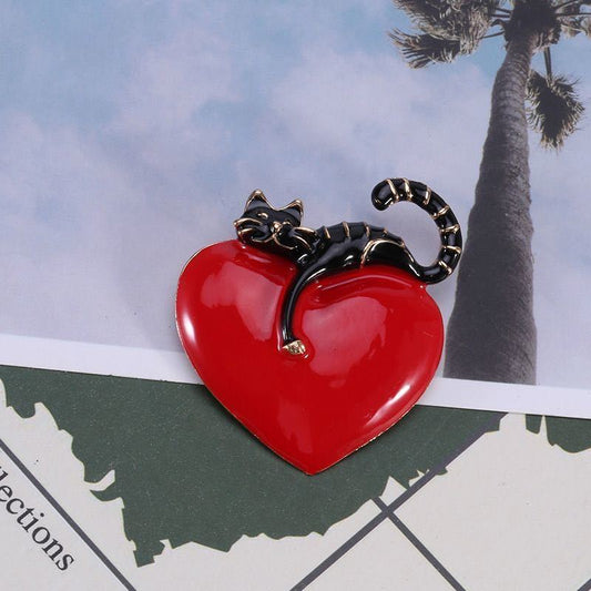 Love cat brooch accessories brooch