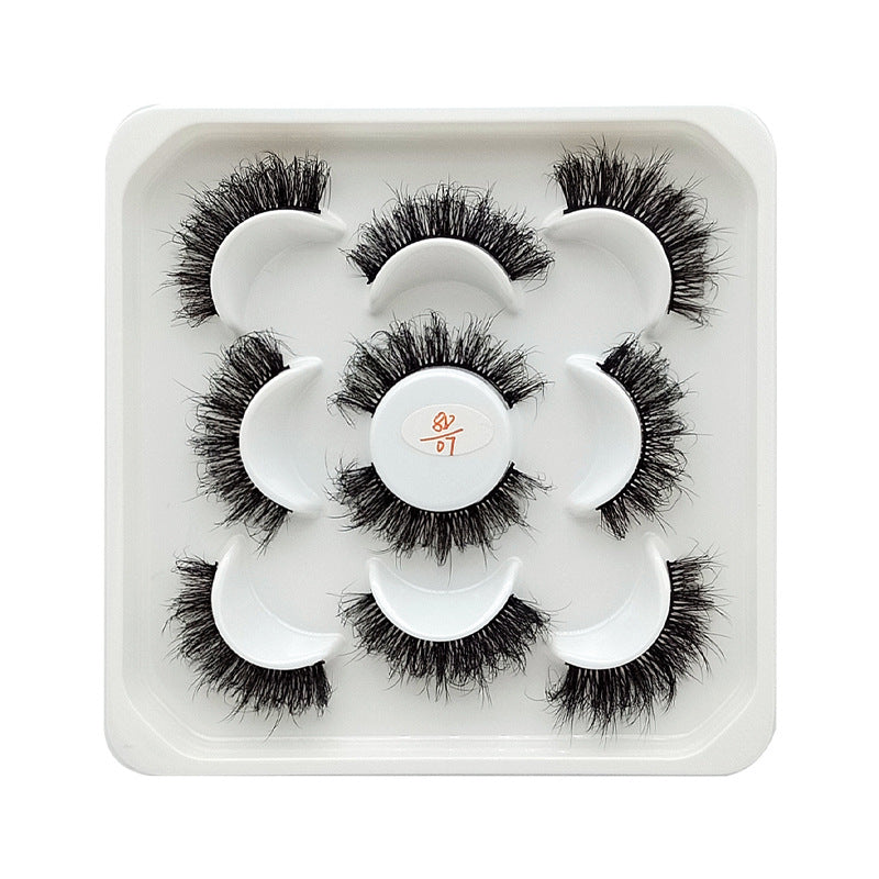 Five Pairs Of Fake Eyelash Flower Plate For Hair Frying