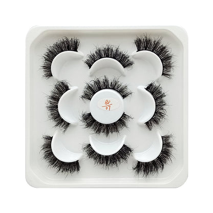 Five Pairs Of Fake Eyelash Flower Plate For Hair Frying