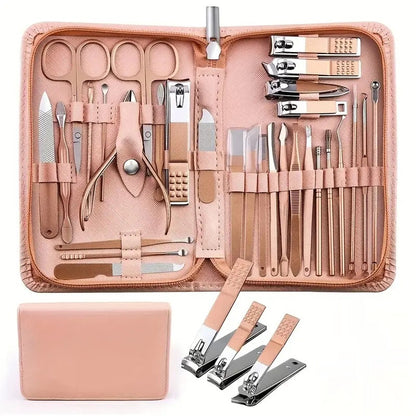 30-piece Stainless Steel Nail Beauty Tool Set