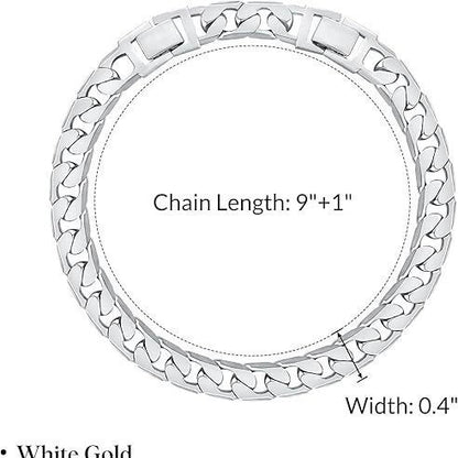 925 Silver-Plated Anklet Bold Versatile Chunky Chain Anklet