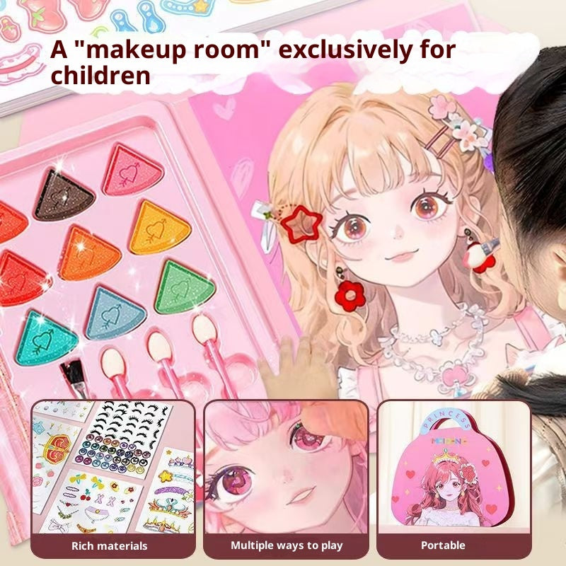 Princess Makeup Bag Dress-up Sticker Girl Handmade DIY Children's Makeup Bag Toy