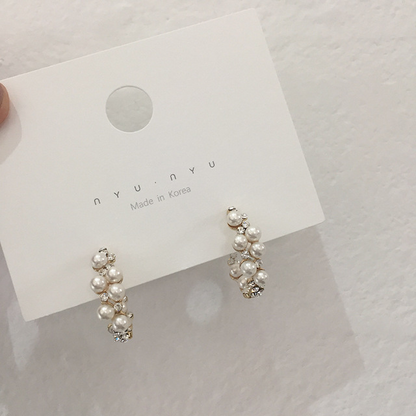 Personalized wild earrings pearl earrings