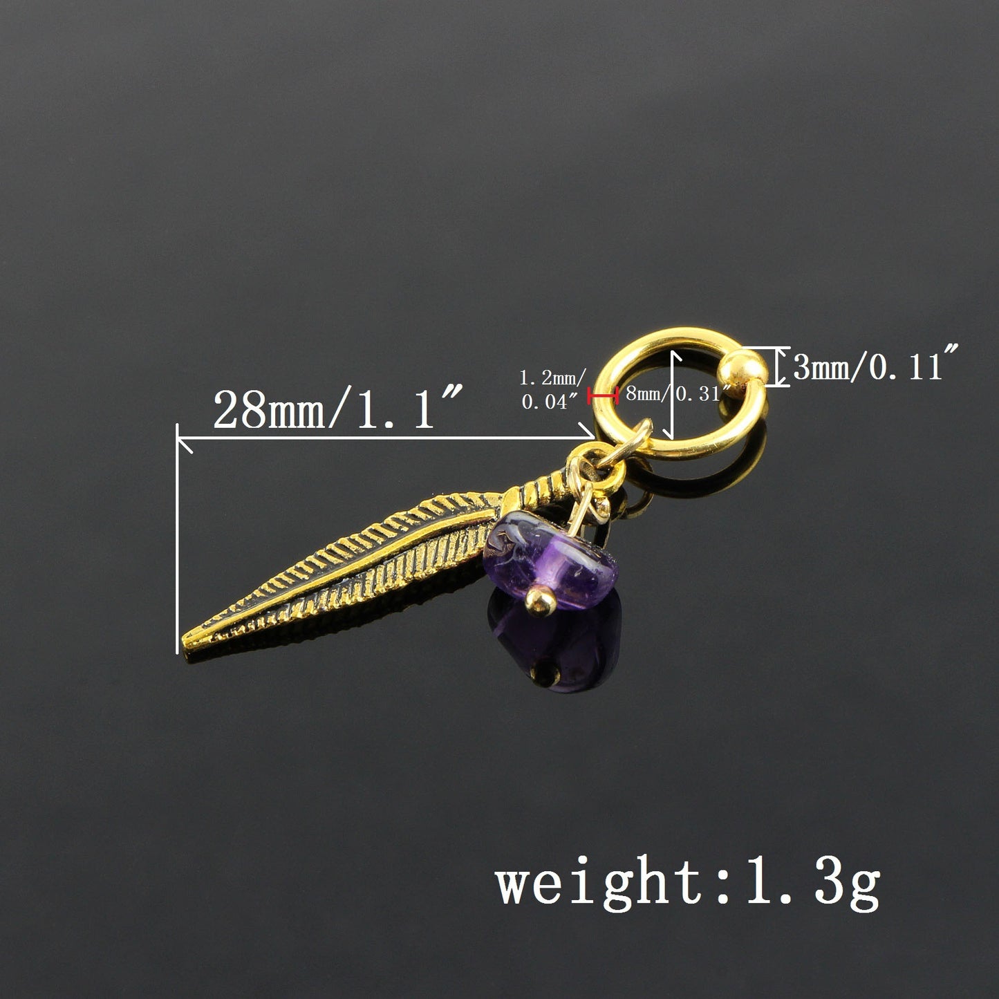 Stainless Steel Nose Ring 4 Colors Nose Ring