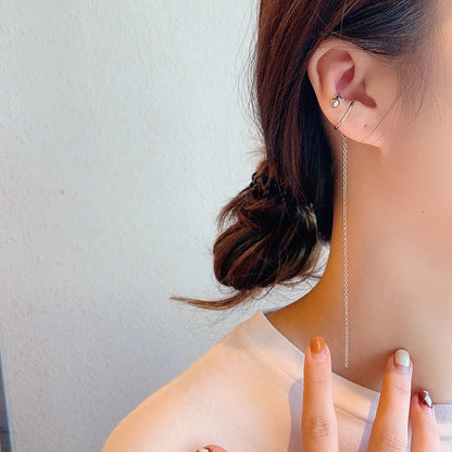 Trendy High-end Ear Clip Tassel Ear Bone Clip Cool Girl Earrings