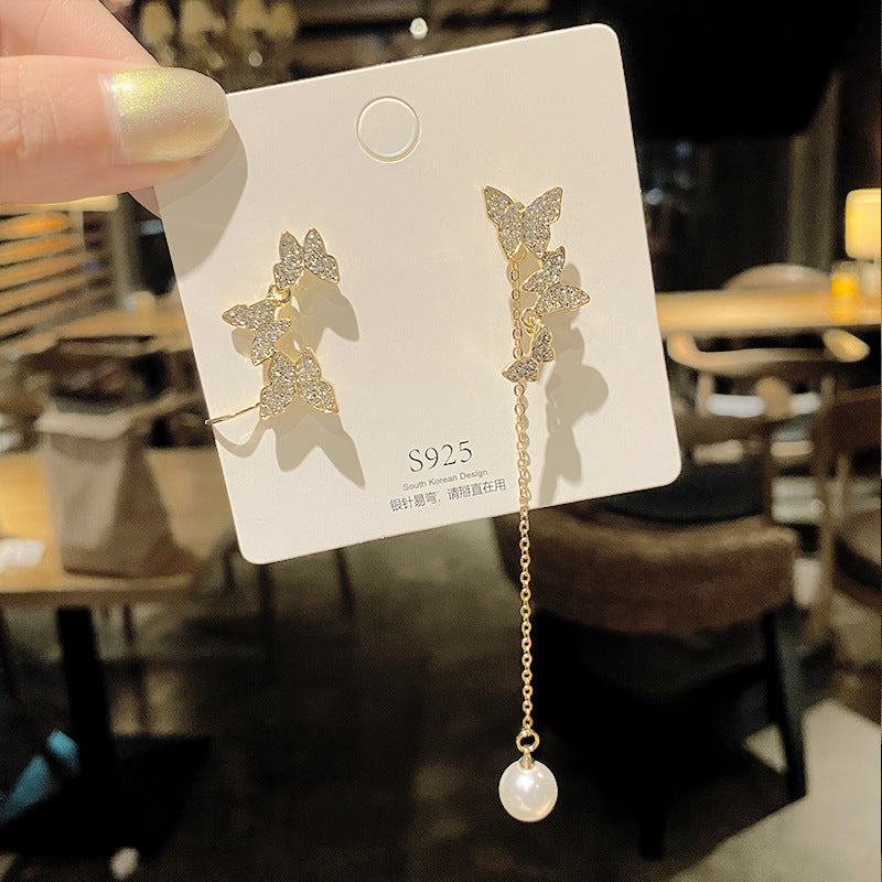 Butterfly AB Earrings Long Earrings