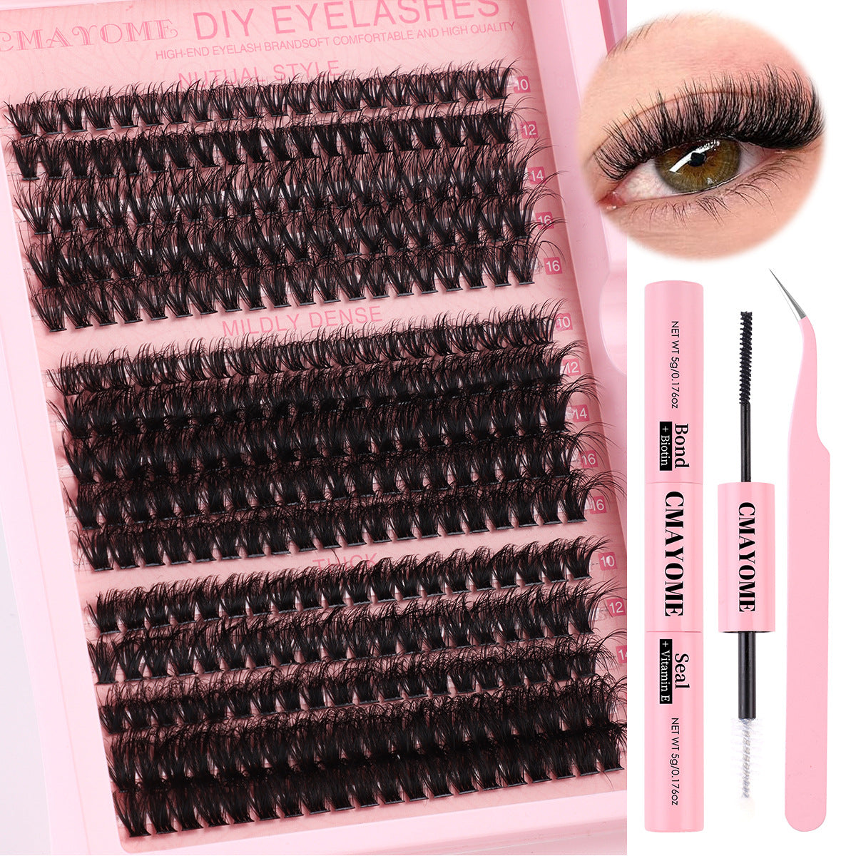 Segment Single Cluster DIY False Eyelashes Extension Suit