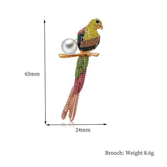 Natural And Simple Bird Brooch