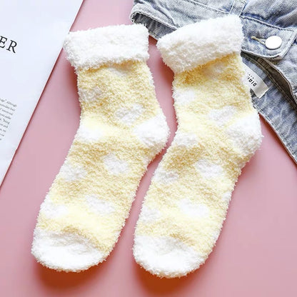 Plush sleeping socks