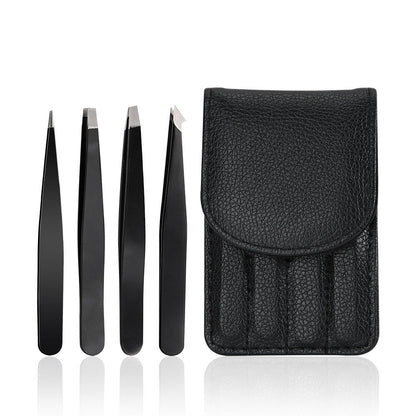 Three Piece Set Of Stainless Steel Eyebrow Plucking Forceps For Eyebrow Trimming Tools