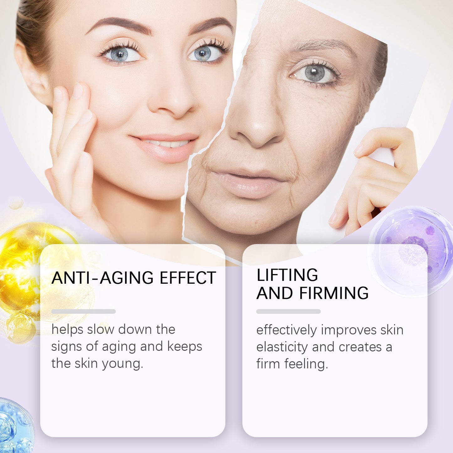 Hoygi Collagen Peptide Light Wrinkle Repair Cream Hydrates, Lightens Wrinkles, Nourishes Skin, Brightens Complexion