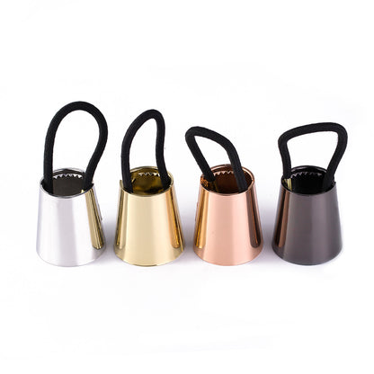 America metal buckle ring simple Ponytail Hair Elastic Alloy smooth big horn hair rope rope accessories