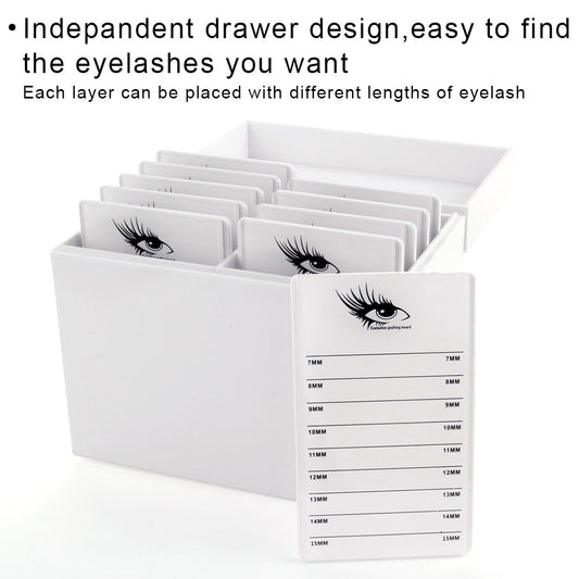 White Acrylic Eyelash Storage Box