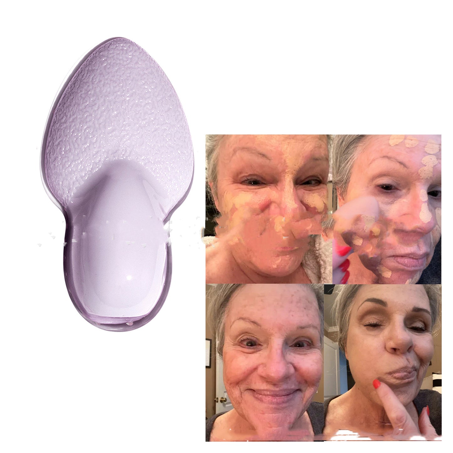 No Powder Puff For Makeup Tongue Shape