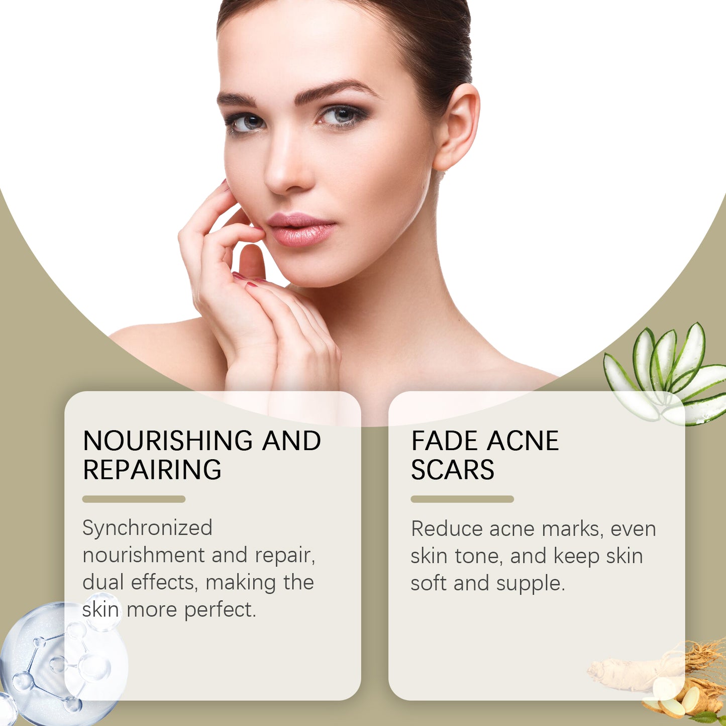 OUHOE Glycolic Acid 7% Moisturizing Toner, Remove Acne, Improve Skin Condition And Rejuvenate Skin Toner Essence