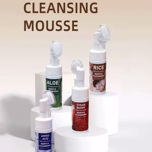 Amino Acid Cleansing Mousse Aloe Rice