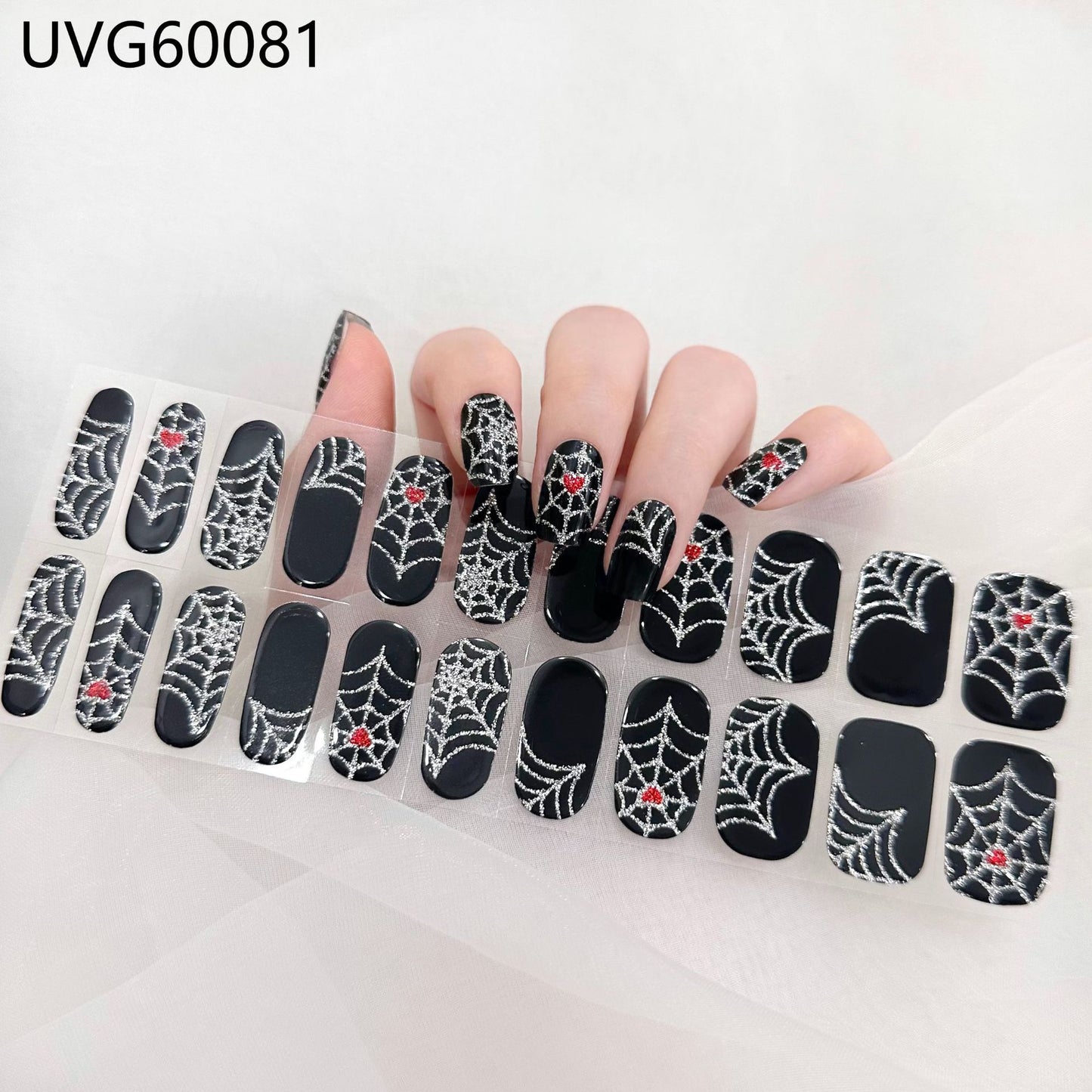 Ins Ice Transparent Nude UV Gel Nail Sticker