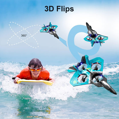 V17 Remote Control Plane 2.4Ghz Foam RC Airplanes Helicopter Quadcopter,Spinning Drone With Cool Light,Gifts For Kids Adults.Logistics Is Randomly Sent By UPS,USPS,FEDEX,Amazon Logistics.