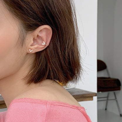 Love Earrings Ear Bone Ear Clip Exquisite Female Simple Temperament
