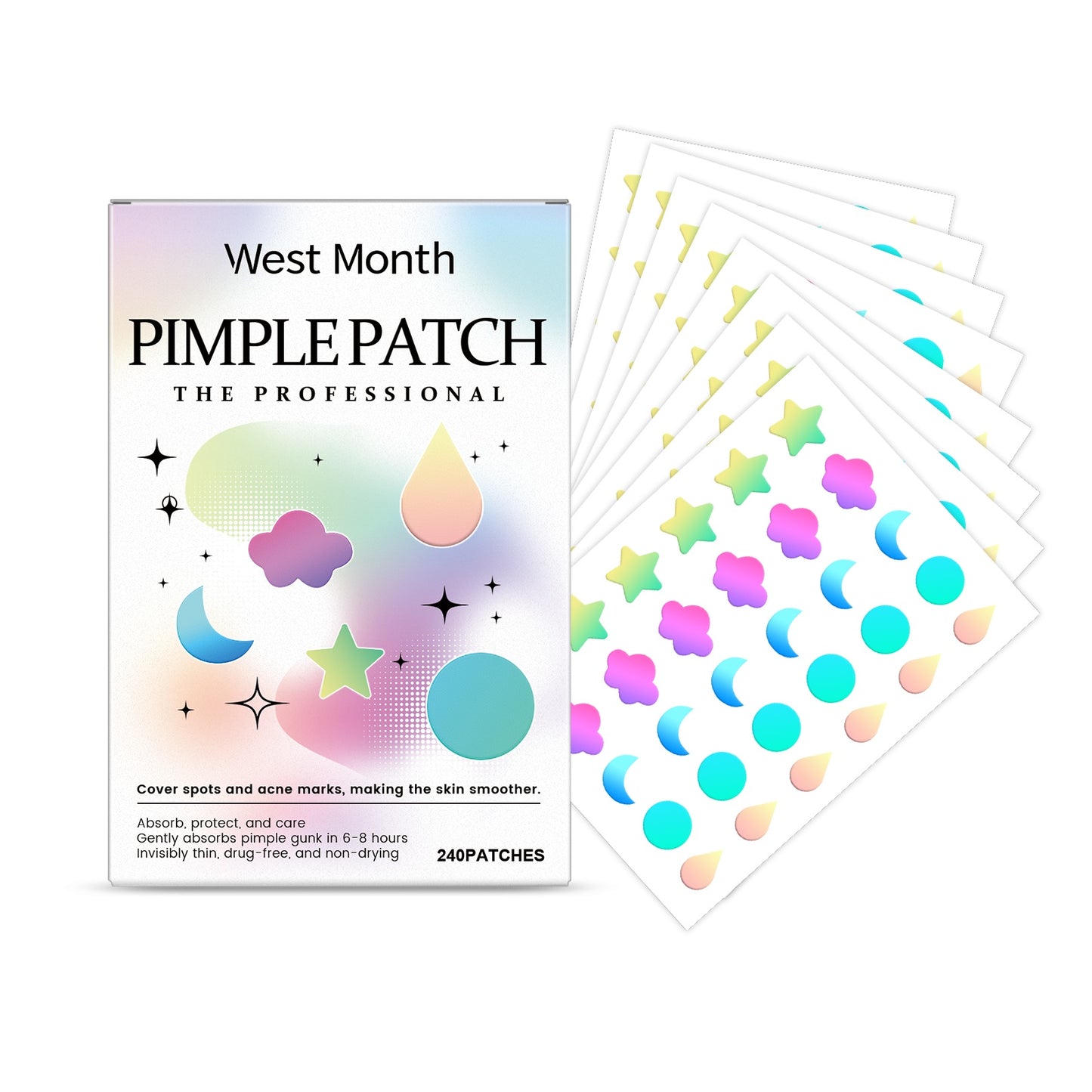Color Covered Acne Print Patch