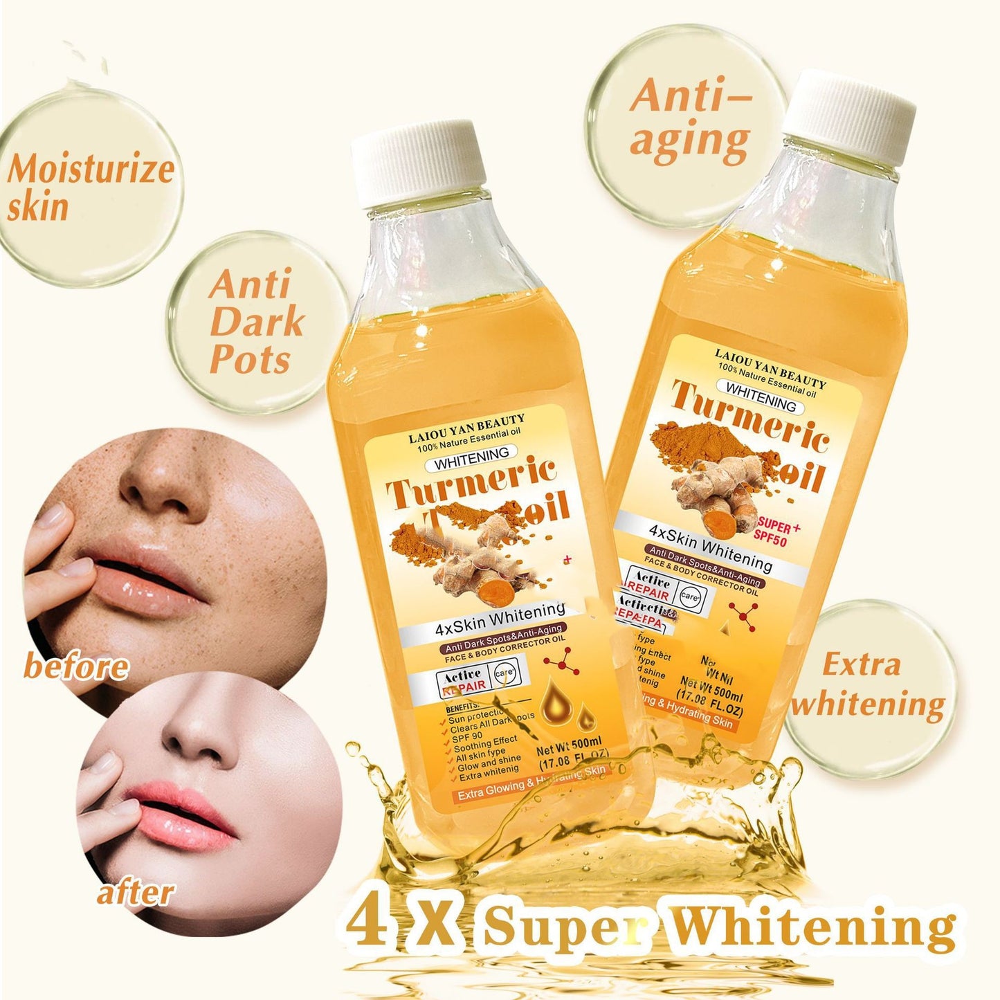 Turmeric Soothing Oil Body Massage Oil