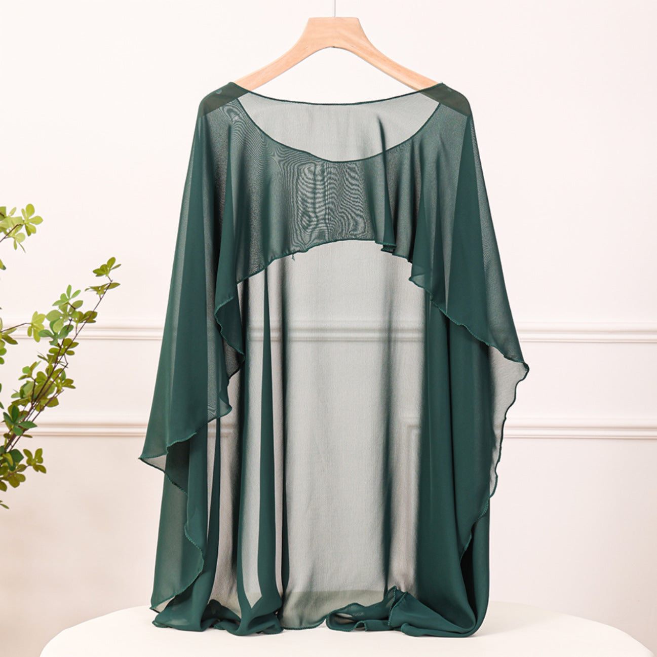 Fashionable All-match Outerwear Air-conditioning Shawl Chiffon Pullover