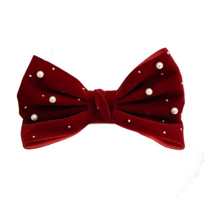 SpringSummer Kids Hair Clip With Three-Dimensional Pearl Big Bow