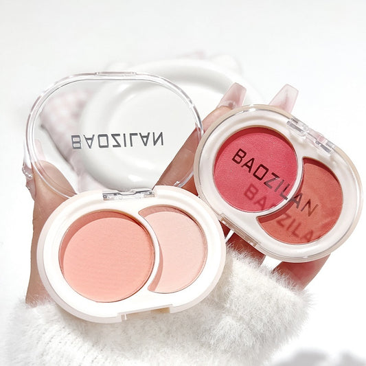 Two-tone Blush And A Low-saturation Contour Palette