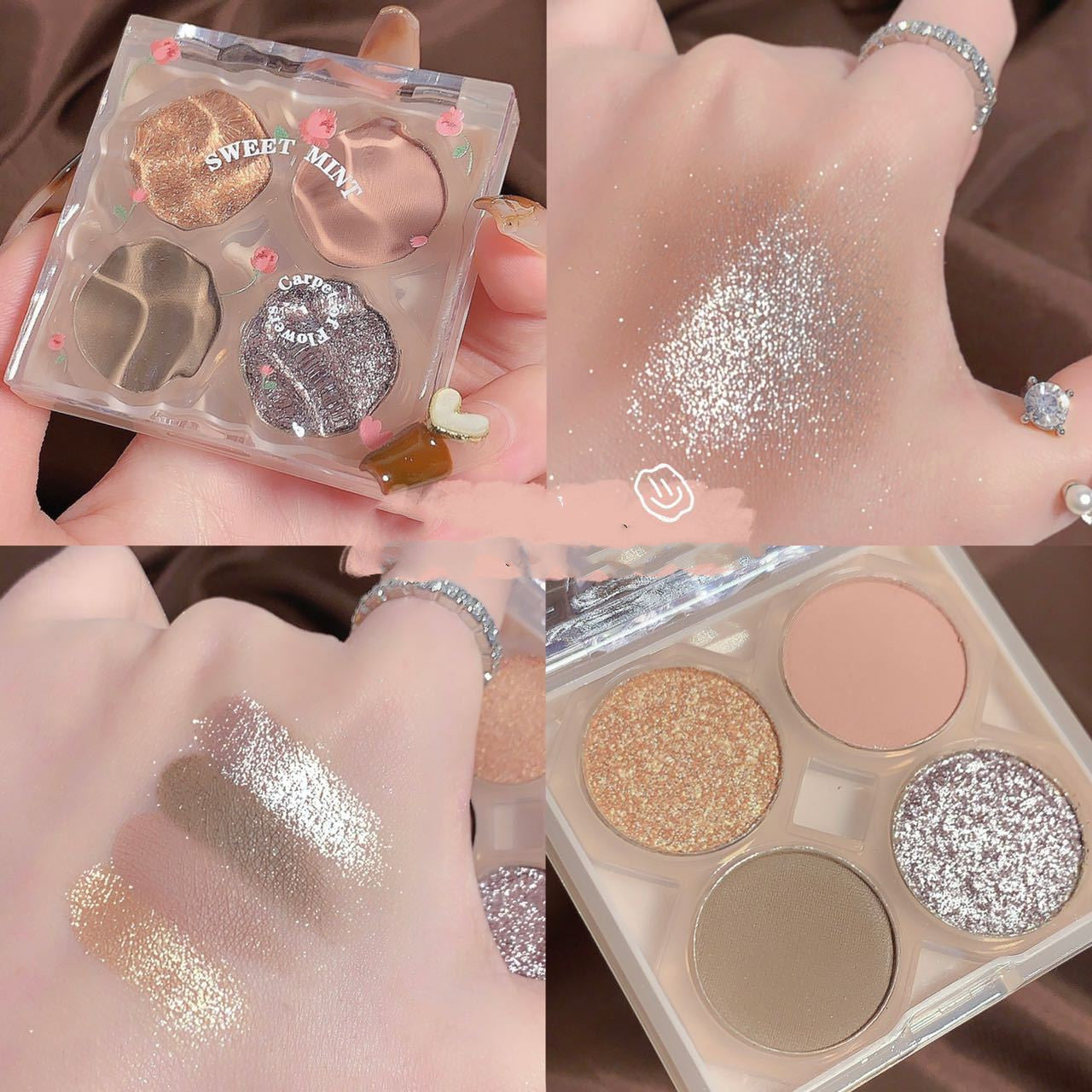 Eyeshadow Palette Flower Eye Shadow Shimmer Matte Earth Color