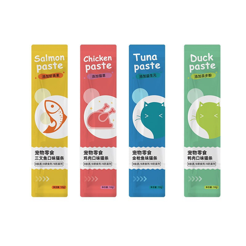 Cat Strip Snack Fat Nutrition Various Tastes
