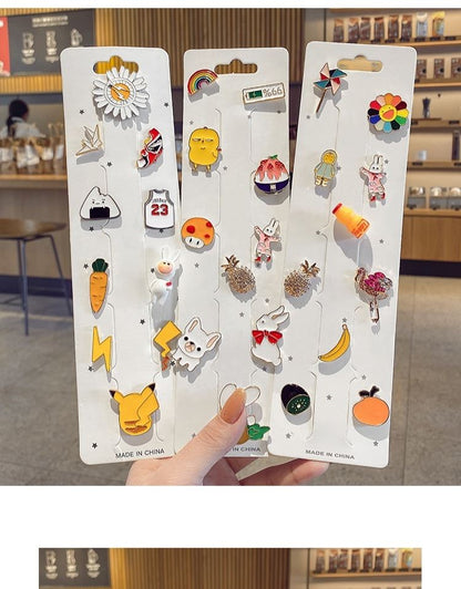Brooch Women's Cute Small Badge Cartoon Pin