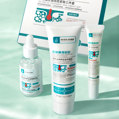Ice Chrysanthemum Tea Tree Acne Removing Three Piece Set For Oil Control And Shrinkage Control