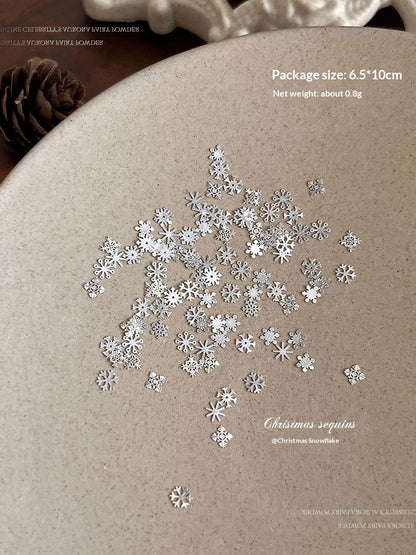 Christmas Snowflake Stud Nail Art Accessories