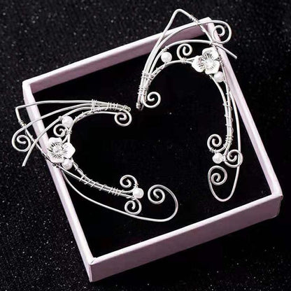 Women's Vintage Pure Handmade Ear Clip Earrings