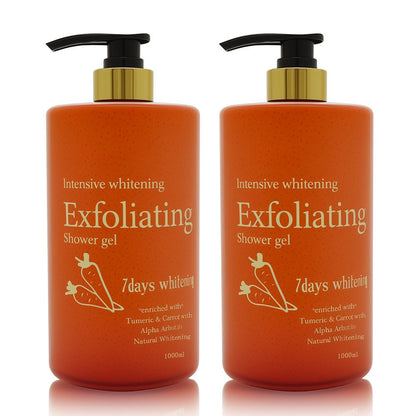 7 Days Exfoliating Body Wash Whitening Shower Gel Body Wash Shampoo