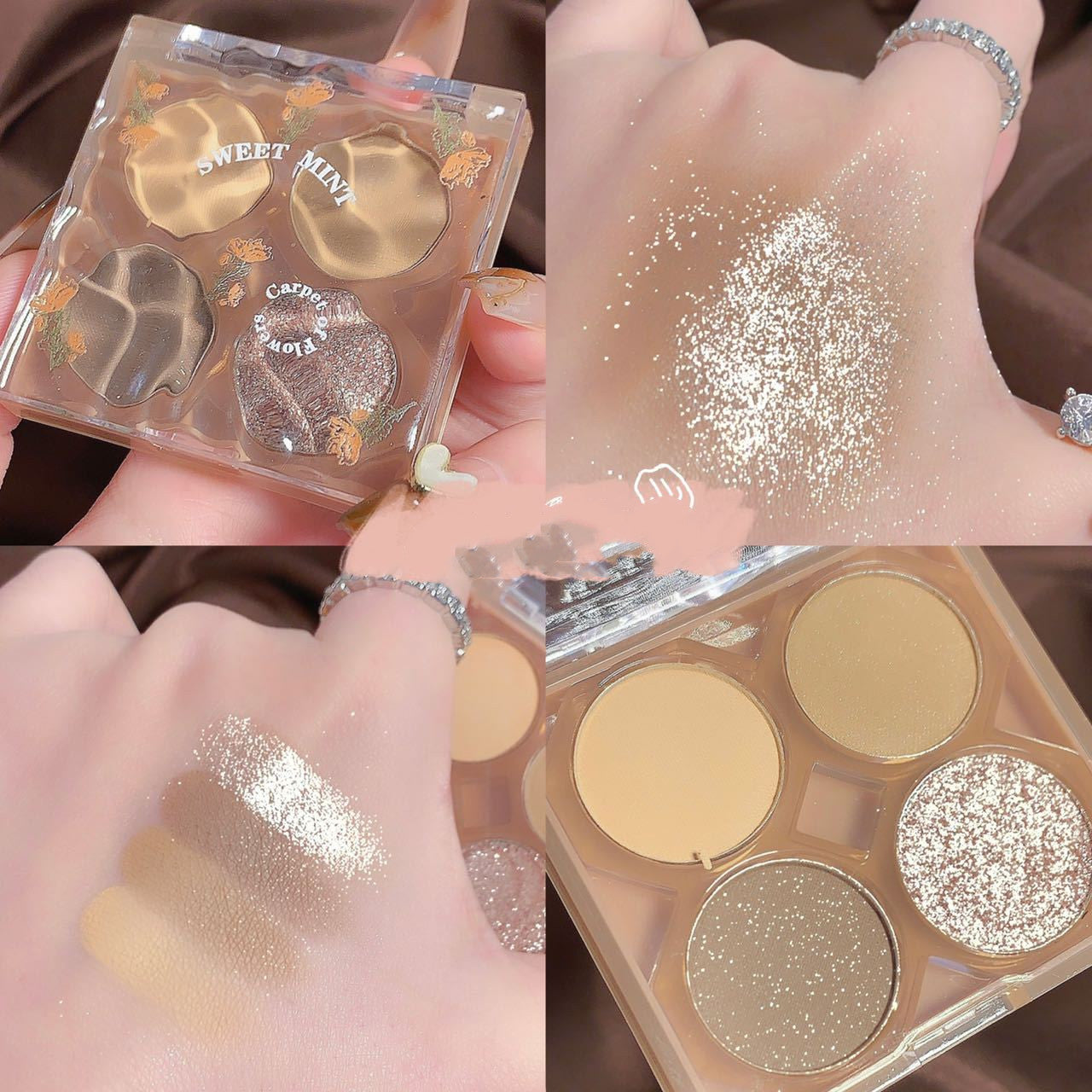 Eyeshadow Palette Flower Eye Shadow Shimmer Matte Earth Color