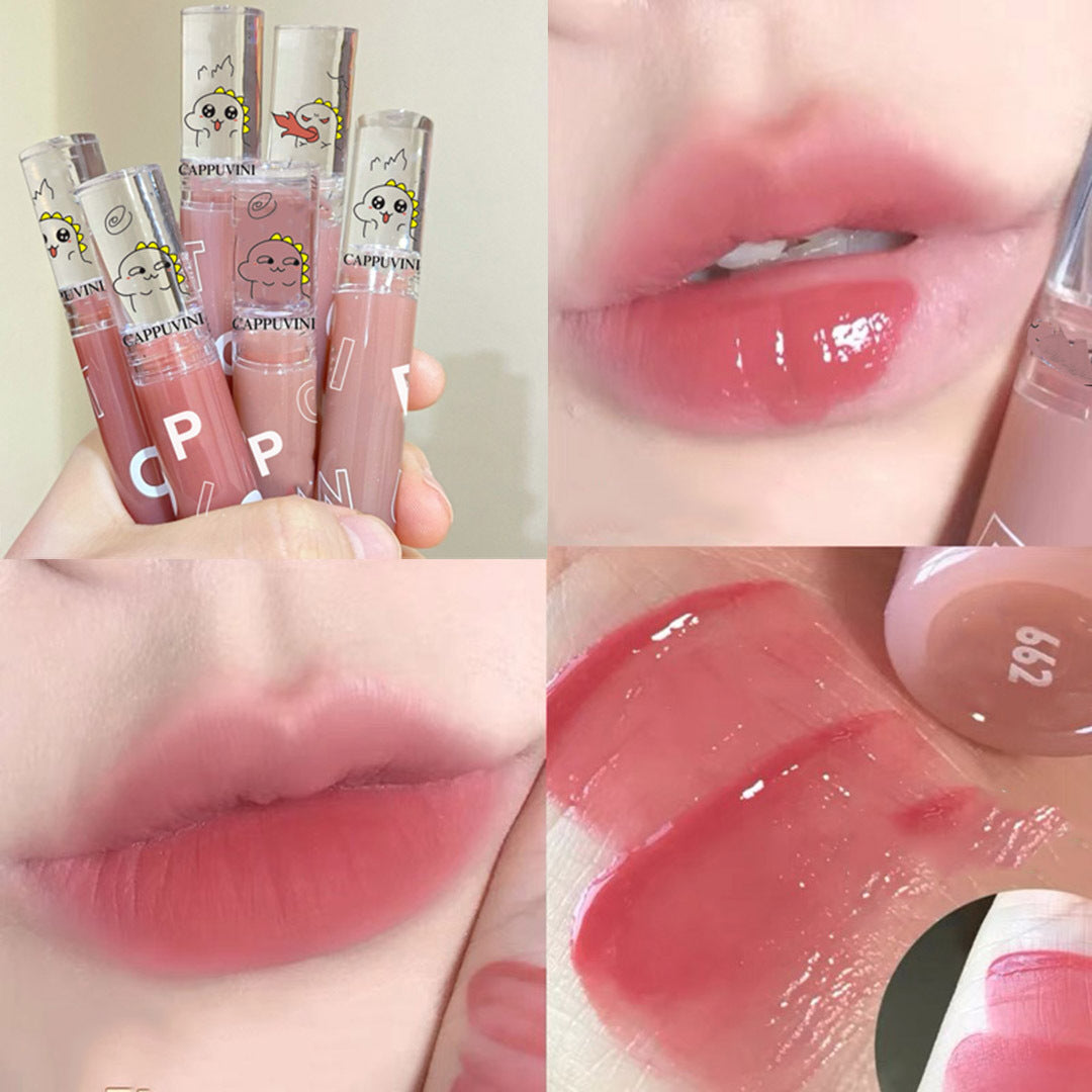 Little Dinosaur Lip Mud Vegetable Head New Lip Lacquer Matte Air Lip Mud Autumn And Winter