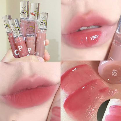 Little Dinosaur Lip Mud Vegetable Head New Lip Lacquer Matte Air Lip Mud Autumn And Winter