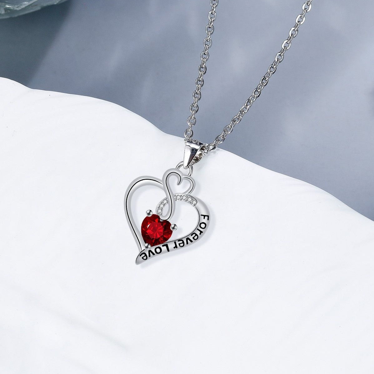 Heart-to-heart Necklace For Women Clavicle Chain Jewelry