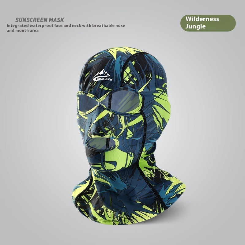 Facekini Swimming Sun Protection Head Cover Men And Women Outdoor