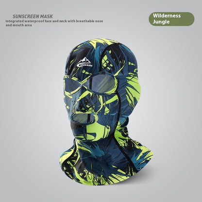 Facekini Swimming Sun Protection Head Cover Men And Women Outdoor