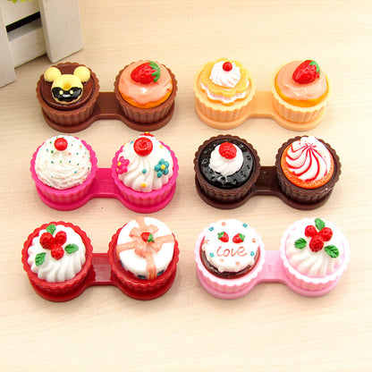 Cake Shape Contact Lens Case