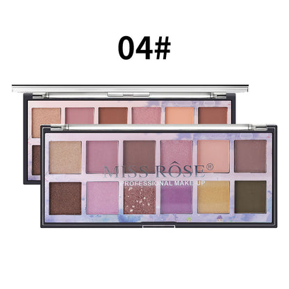 Beauty Shimmer Matte Long Lasting Waterproof Makeup Eye Shadow Plate